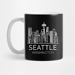 Seattle Washington Downtown Skyline Mug